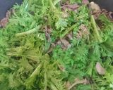 牛肉のわさび菜炒め作り方6写真