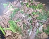 牛肉のわさび菜炒め作り方7写真