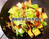 キャベツと厚揚げのカレー醤油炒め作り方7写真