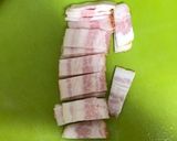 もやしとベーコンのオイスター炒め作り方1写真