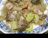 鯖ベーコン白菜ペペロンチーノ白滝作り方17写真