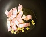 ほうれん草とベーコンのペペロンチーノ作り方4写真