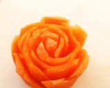 花　飾り切り　薔薇のカービング大根作り方1写真