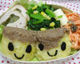 ★簡単キャラ弁★ごはんＤＥプリン★作り方6写真