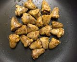 鶏肉ハツのカレー風味作り方2写真