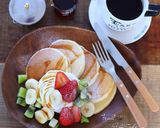 ふかふかしっとりパンケーキ♪ホットケーキ作り方22写真