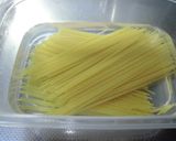 レンジDEパスタ：ベーコンとキャベツ作り方2写真