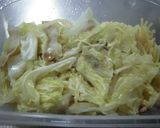 レンジDEパスタ：ベーコンとキャベツ作り方6写真