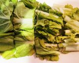菜っ葉の味噌和え韓国風作り方1写真