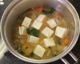 【離乳食７か月～】みそ汁から作るとろみ煮作り方2写真