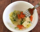 【離乳食７か月～】みそ汁から作るとろみ煮作り方4写真