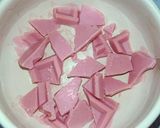 牛乳プリンにストロベリーチョコソースがけ作り方4写真