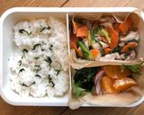 鶏と野菜のあんかけ丼作り方3写真