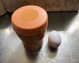 スープジャーで温泉卵作り方1写真