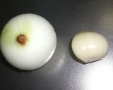 大粒にんにくと玉ねぎのバター炒め♪作り方1写真