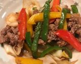 香り引き立つ牛肉パプリカのオイスター炒め作り方10写真