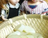 リカちゃん♡野球シリ*うどの卵とじ味噌汁作り方1写真