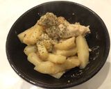 ジャガイモと鶏胸肉の明太マヨソテー☆作り方9写真
