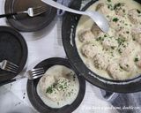 豆腐入りふわふわミートボールのクリーム煮作り方8写真