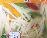 青椒肉絲水煮で簡単炒め物作り方1写真