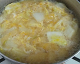 白菜と卵のお味噌汁♪ほっとする甘さ作り方5写真