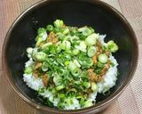 イワシ缶の梅肉丼作り方2写真