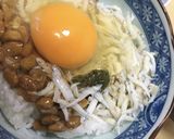 エスビーきざみパクチーでしらす納豆TKG作り方3写真