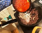 簡単ゴボウ挽肉のトマトパスタご馳走ペンネ作り方9写真