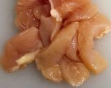 簡単美味しい★鶏むね肉★水晶鶏のうどん作り方1写真
