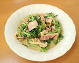 食べやすい！春菊のごまマヨソテー作り方4写真