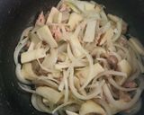 春菊とツナのパスタ☆レモンの香り作り方3写真