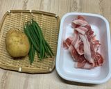 新じゃがとインゲンの甘辛丼♪めっけ作り方1写真