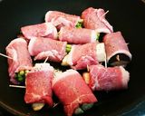 茄子とニンニクの芽の豚ロース巻きサラダ作り方3写真