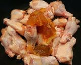 鶏手羽元肉のマーマレード煮作り方1写真