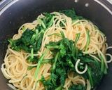 春菊とツナのパスタ☆レモンの香り作り方5写真