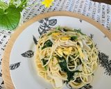 春菊とツナのパスタ☆レモンの香り作り方6写真