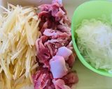 豚肉としらたきのしぐれ煮作り方1写真
