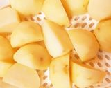 彼氏飯シリーズ★レンチン簡単★のりポテト作り方1写真