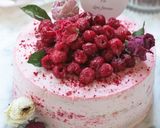 ラズベリポーネ❧デコレーションケーキ作り方32写真
