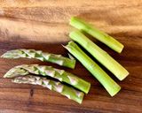 簡単おつまみ【アスパラ揚げ（レモン塩）】作り方1写真