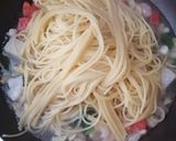 大葉香る❗トマトとシーフードのパスタ作り方7写真