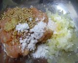№３１　Ｗの力！鶏肉でピーマンの肉詰め　作り方4写真