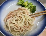 レンジで簡単★ランチに！パスタ風うどん作り方3写真