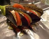 ナスとトマトとモッツアレラのホイル焼き作り方3写真