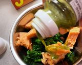 鮭とスティックセニョールのバジル和え作り方5写真