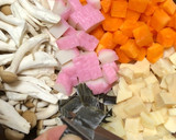 炊飯器で豚肉五目おこわ(炊き込みご飯)作り方4写真