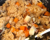 炊飯器で豚肉五目おこわ(炊き込みご飯)作り方8写真