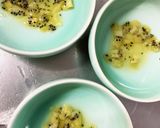 レンジキウイオイスターひき肉のせドーム蒸作り方4写真