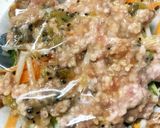 レンジキウイオイスターひき肉のせドーム蒸作り方15写真