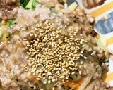 レンジキウイオイスターひき肉のせドーム蒸作り方17写真